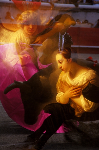 Lucien CLERGUE Esplange, Nîmes/New York", 1993, (réf. 93617), surimpression dans la caméra, tirage ilfochrome