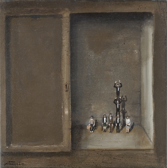 Ignacio ITURRIA La Familia, 2008, oil on canvas, 60 x 60 cm