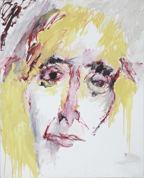 Bernard DUFOUR Autoportrait jaune, 2014, oil on canvas, 81 x 65 cm
