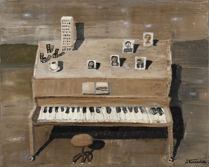 Ignacio ITURRIA El Piano de Abu, 2007, huile sur toile, 100 x 100 cm