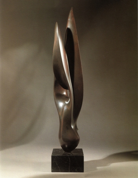 Antoine PONCET Volubilisse, 1980, bronze patiné, H.75 x L.18 x P.19 cm