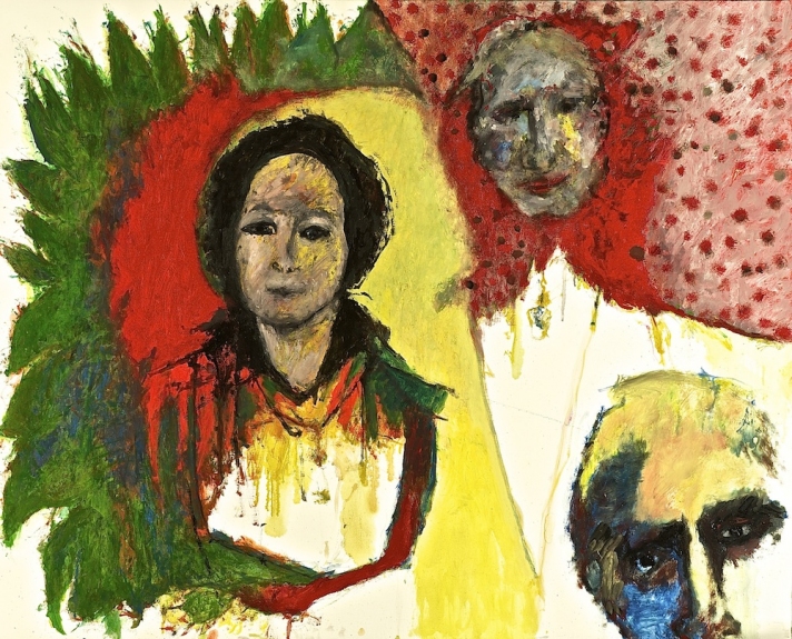 Bernard DUFOUR Laure et moi, 2015, oil on canvas, 81 x 100 cm