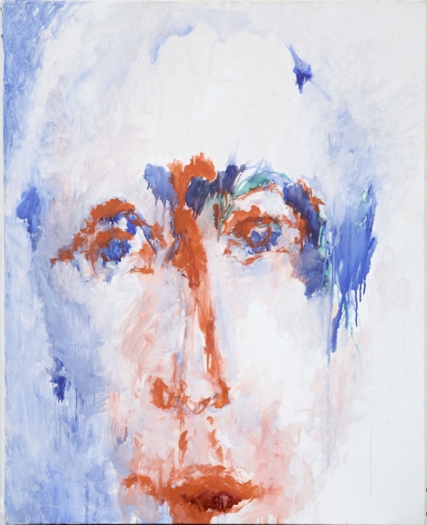 Bernard DUFOUR Autoportrait rouge, 2015, oil on canvas, 81 x 65 cm